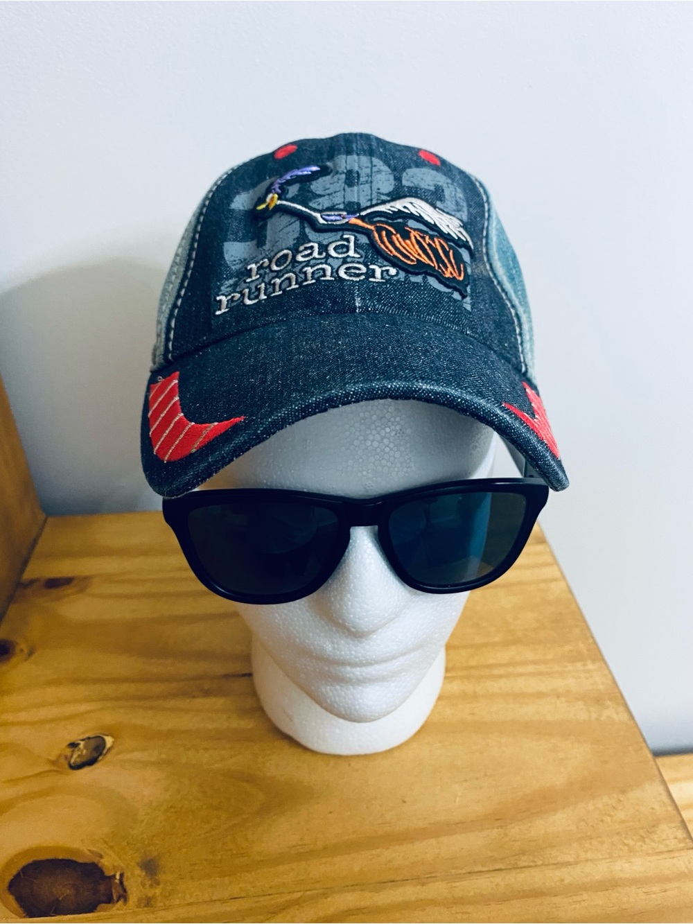 Dodge Road Runner Hat by Choko | Denim Two-Tone Embroidered Racing Hat